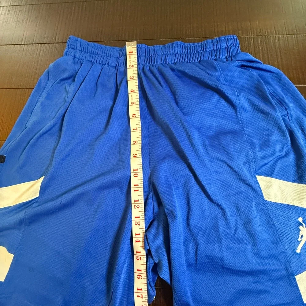 Jordan Mens Dri-FIT Basketball Shorts XL Royal Blue White Jumpman 483337-474